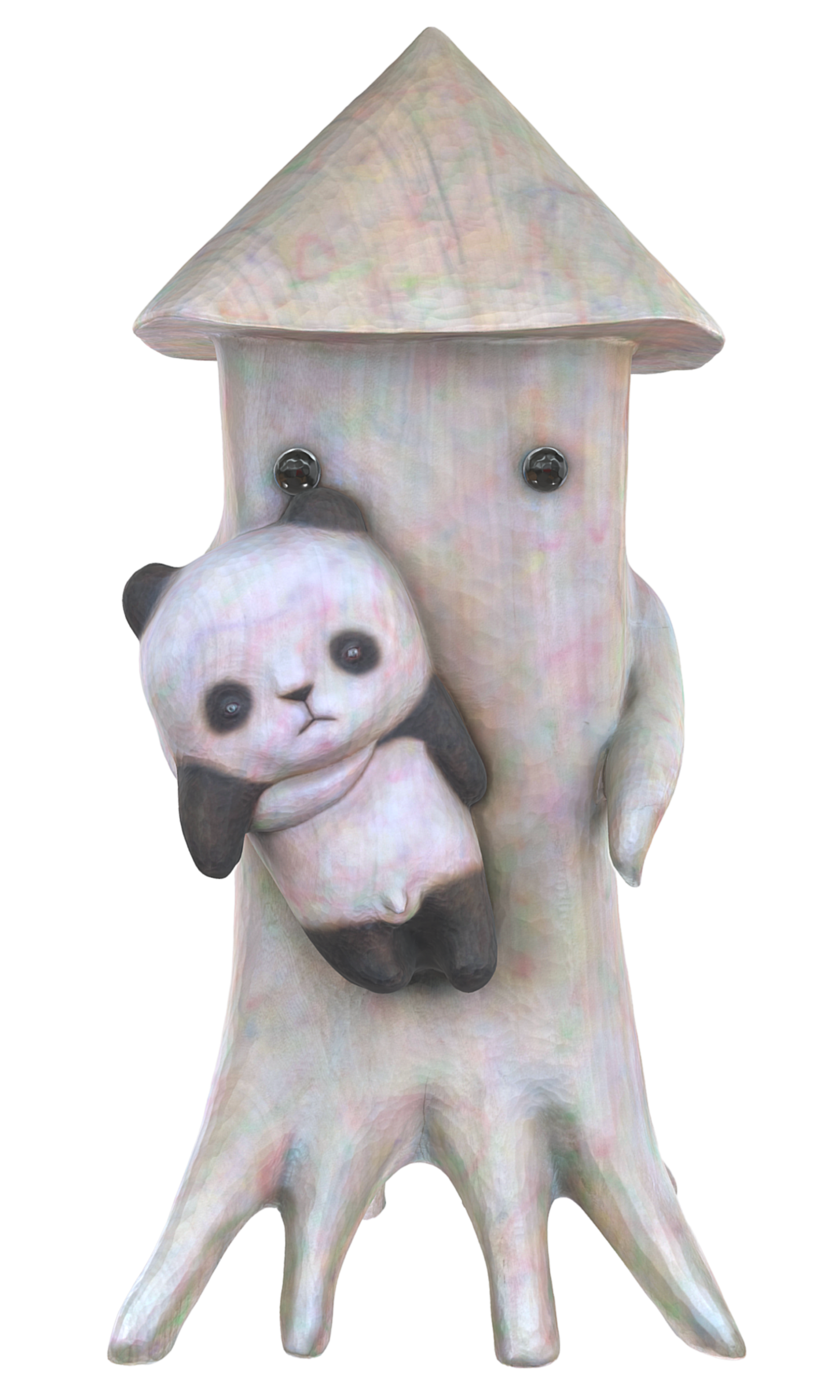 田島亨央乙《子連れイカ》2022