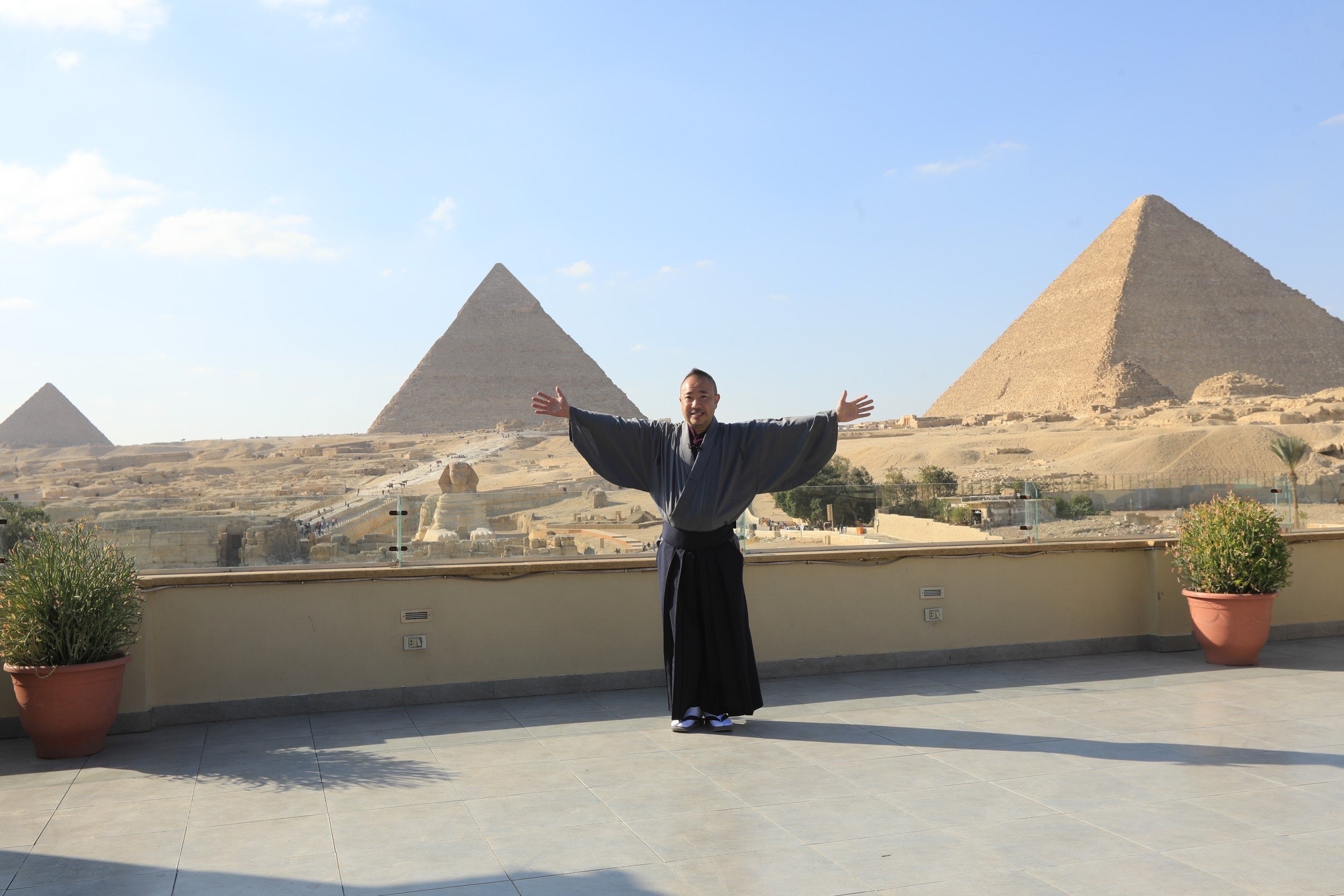 2022年12月　4回目のTEDxスピーチをエジプト、ピラミッドとスフィンクスの前で！