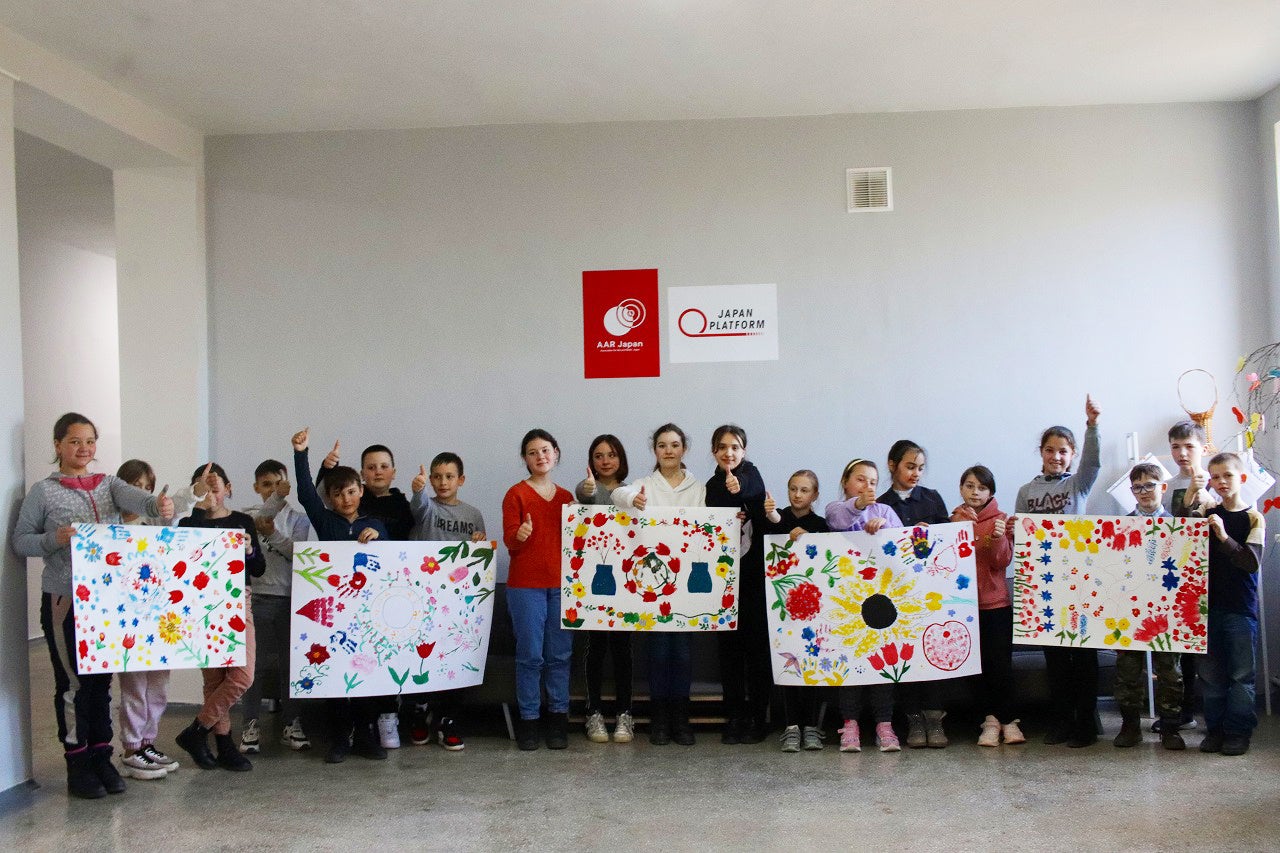 AARがウクライナの隣国モルドバで支援する子どもたち