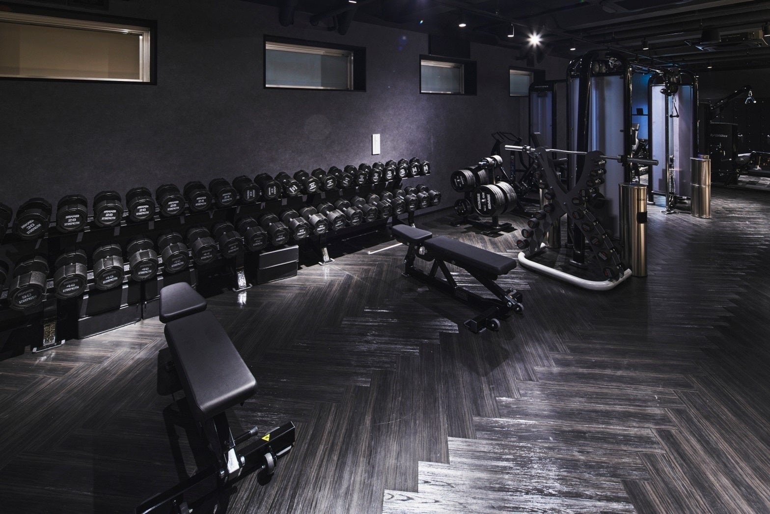 余裕のあるトレーニングスペース