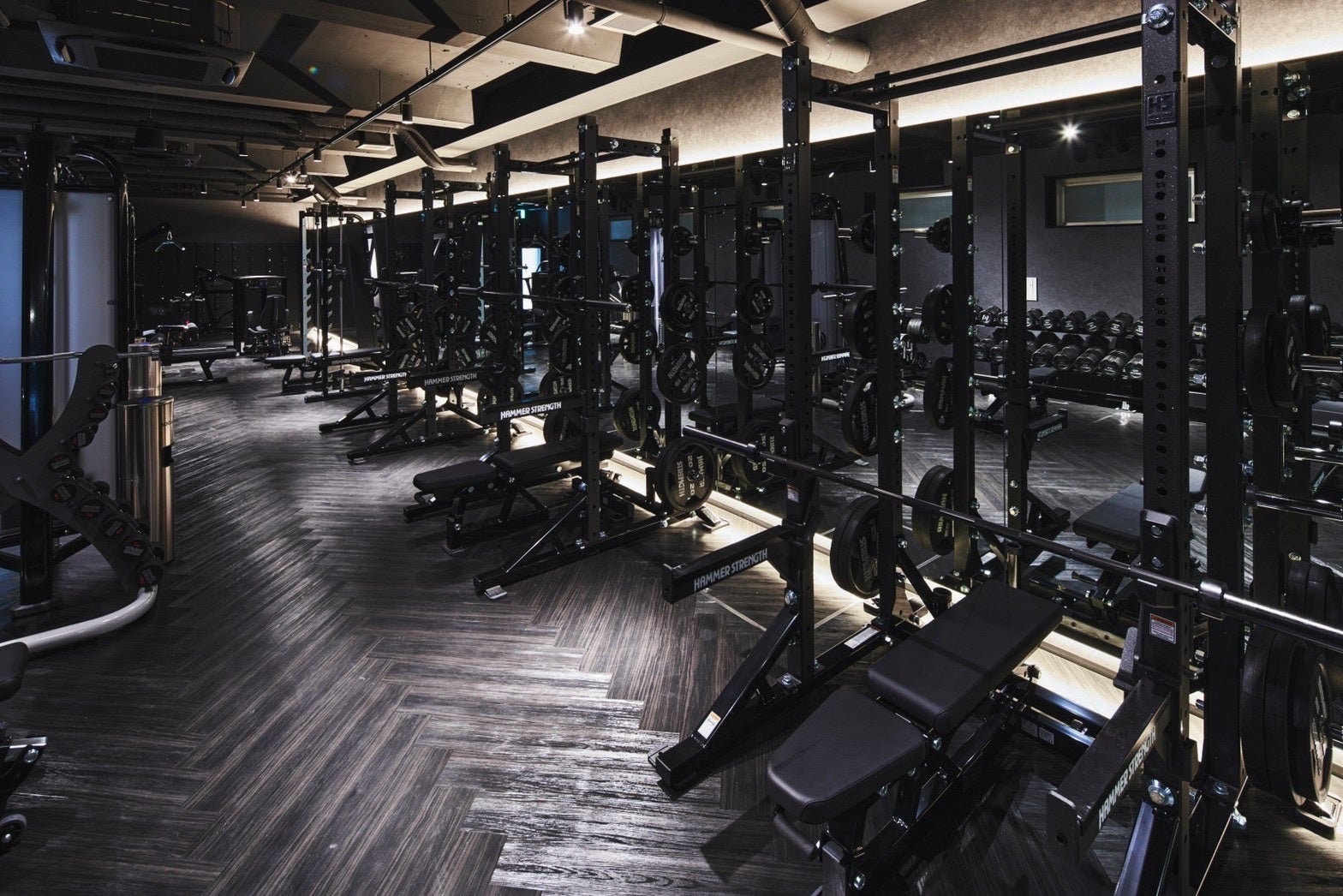 充実したトレーニングマシン