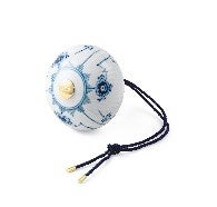 1068801 ブルーフルーテッド プレイン オーナメント