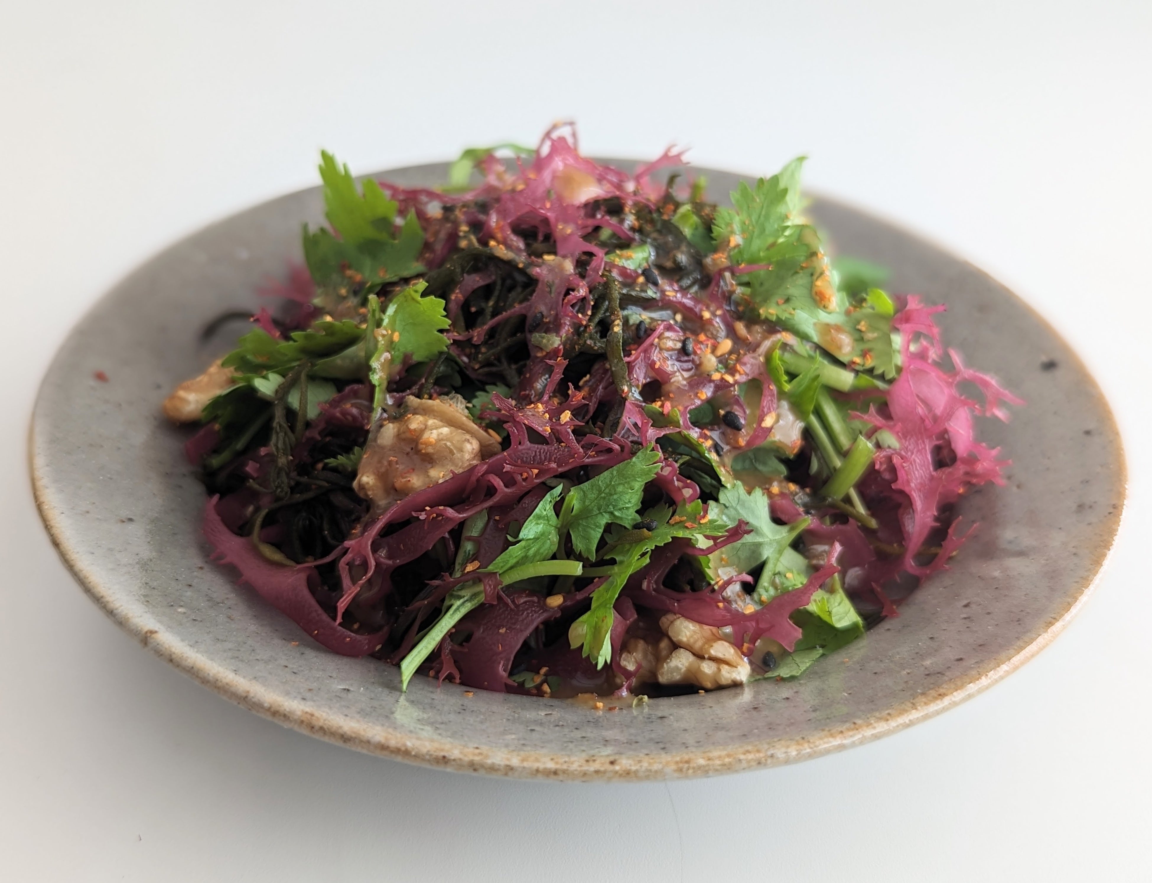 「とさかのりと若ひじきのパクチーサラダ」※画像はイメージです。当日はテイクアウト容器で提供予定