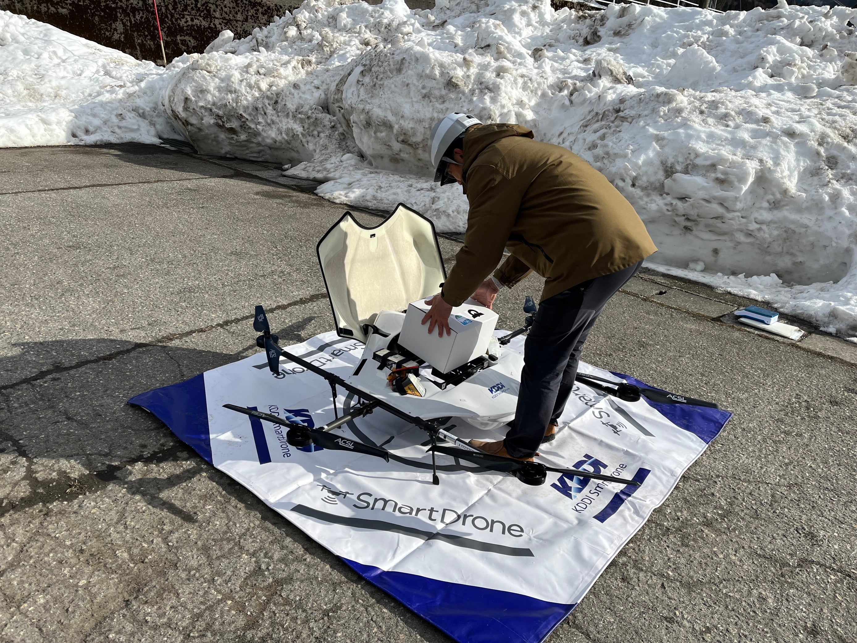 長野県小谷村で地域課題解決に向けたドローン配送実証実験を実施