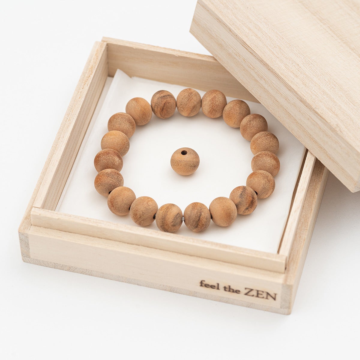 お守り念珠_仏像木ブレス (10mm珠19)