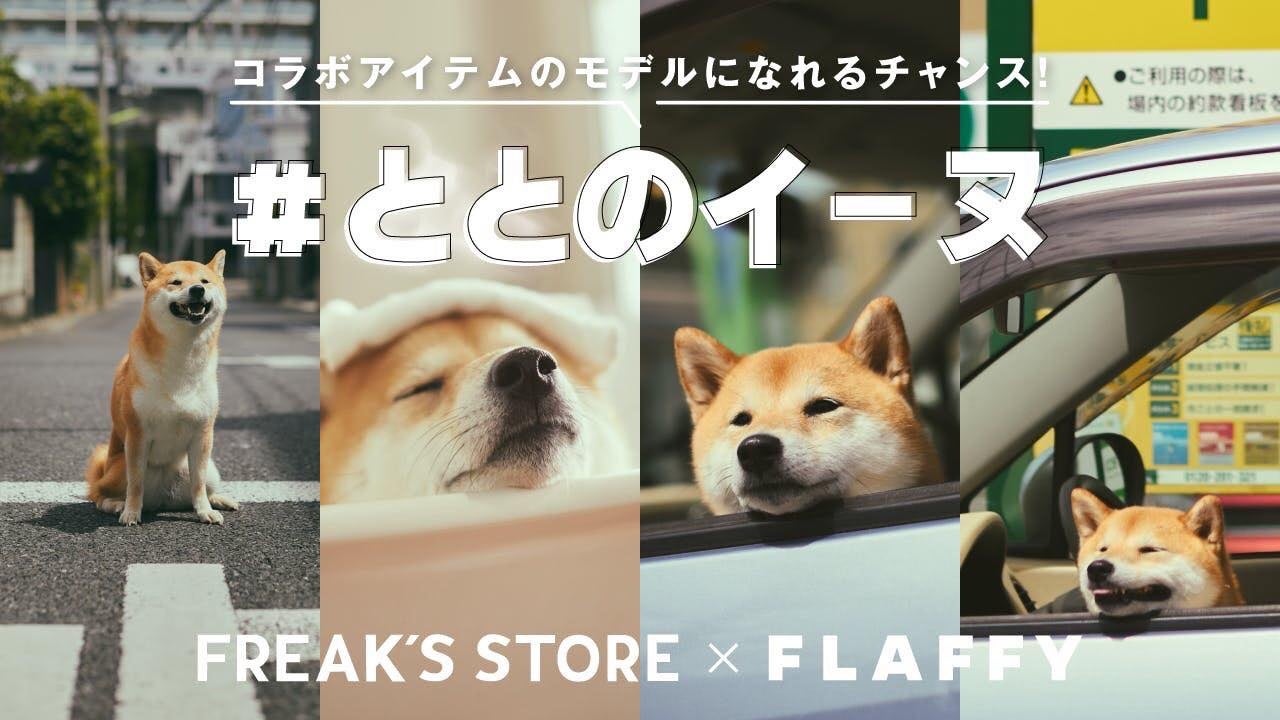 【FLAFFY×FREAK’S STORE】コラボ商品企画！「ととのイーヌ」モデル募集中。イヌとヒトの関係をフラットに表現した新鮮な商品を提供予定。詳細は8月に発表。