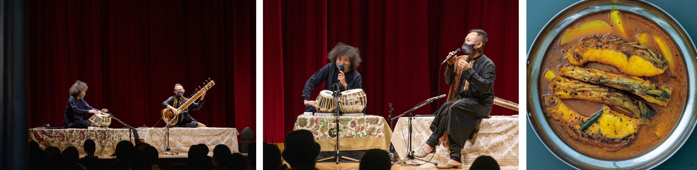 左、中央：昨年の様子／右：鯉のジョルイメージ