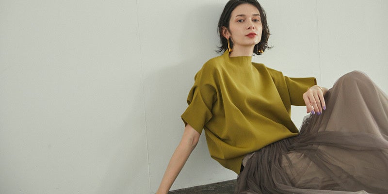 2021AUTUMNシーズン発売の同コレクション・半袖ニットは発売1週間で完売。2月にSPRING再販売予定