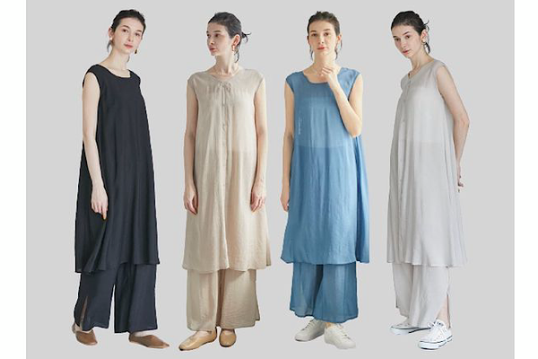 シーンによって、スニーカーやパンプス、サンダルをチョイス