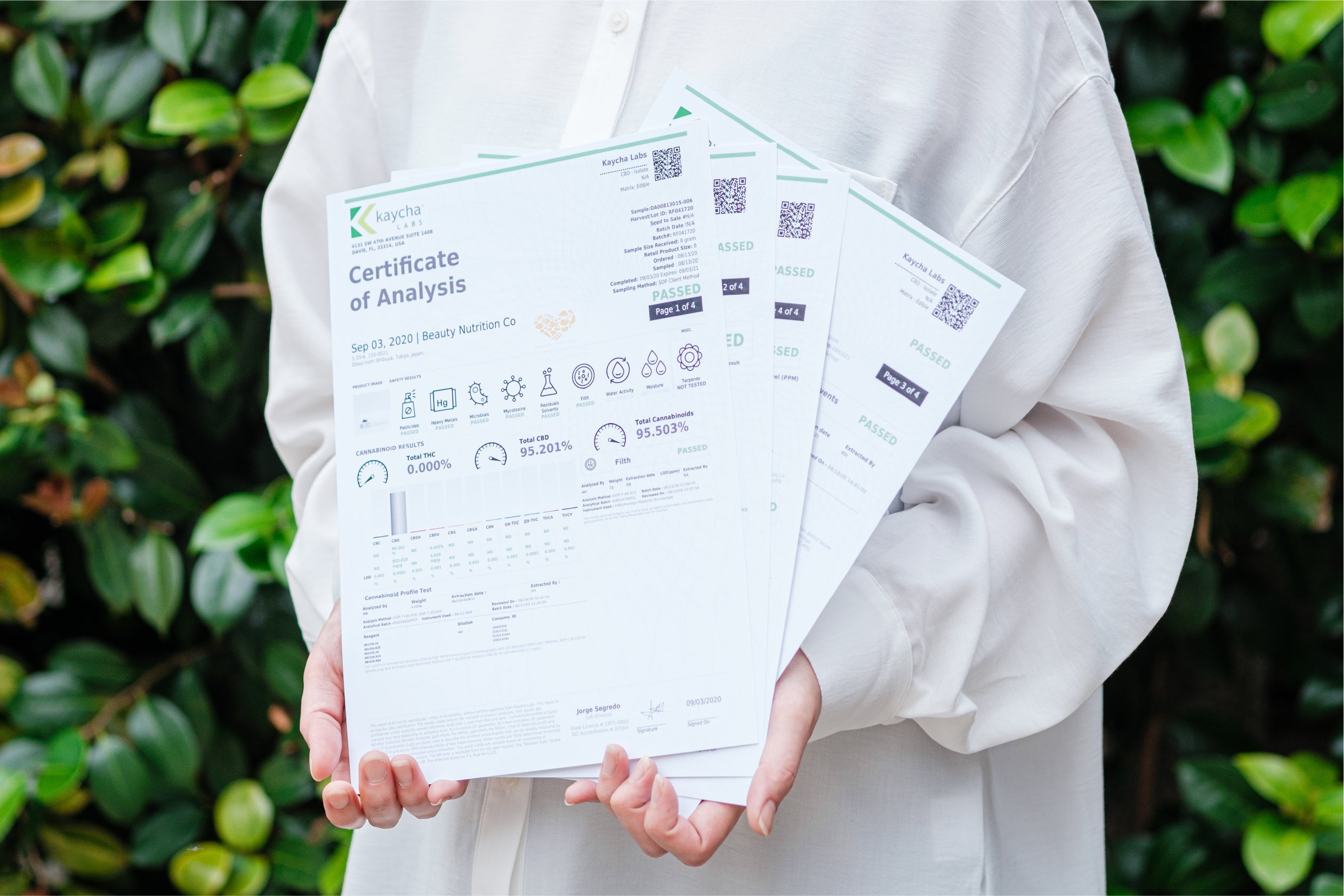 アメリカ産の高品質なCBD原料を使用。第三者機関にてTHCフリー検査済み。