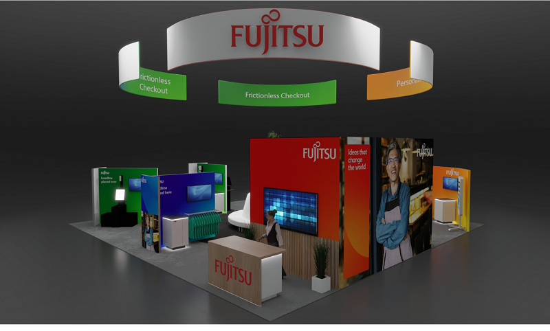 「NRF 2024」富士通ブースのイメージ