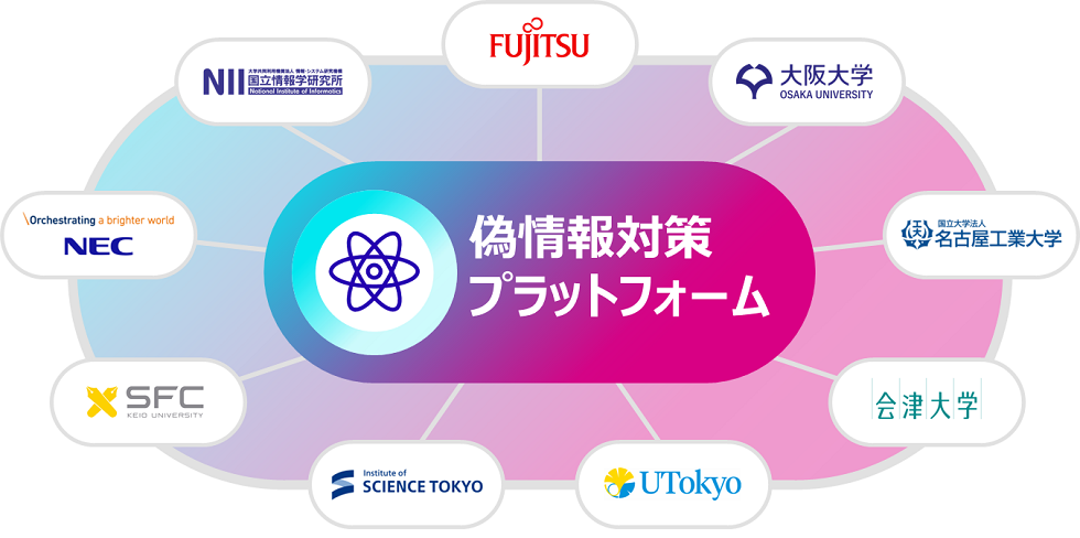 富士通と産学組織が9者で共創し、世界初の偽情報対策プラットフォームの構築を開始