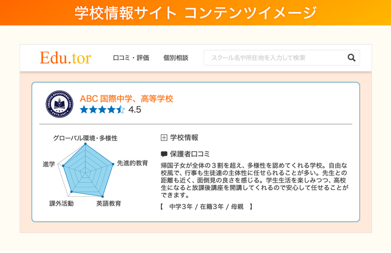 学校情報サイトイメージ