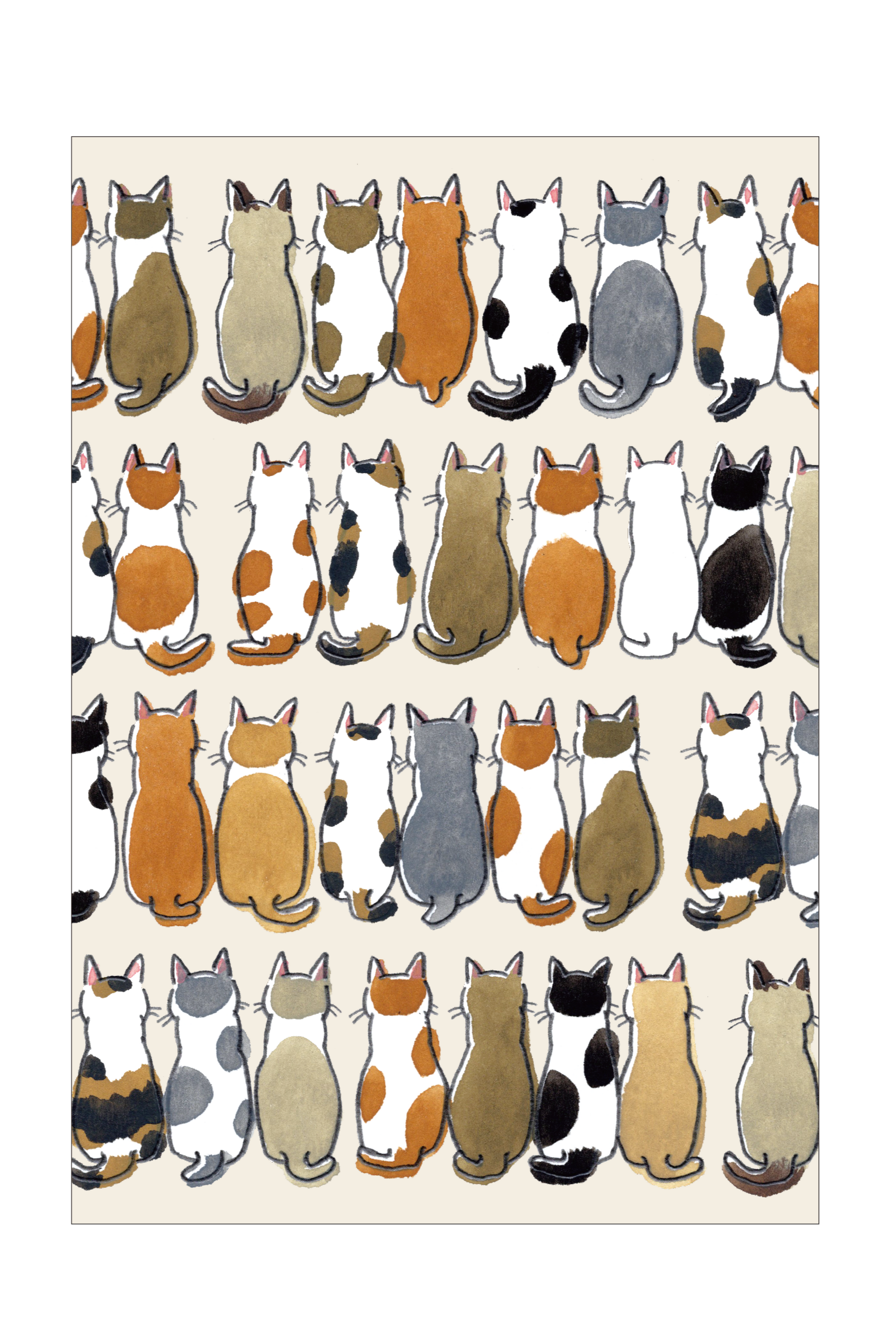 「ねこ御朱印帳 和猫大集合」裏表紙