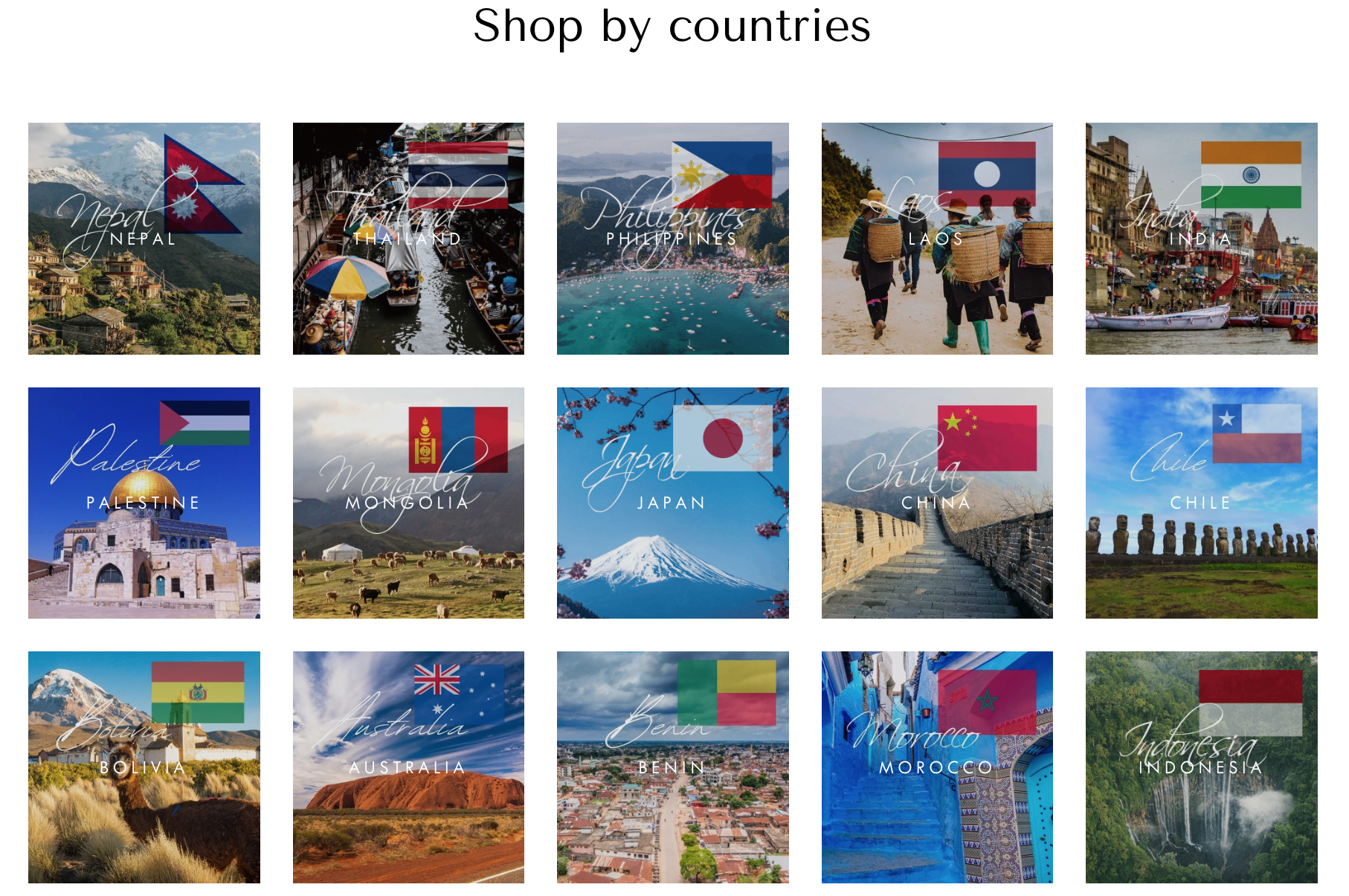 世界を旅する気分でショッピング