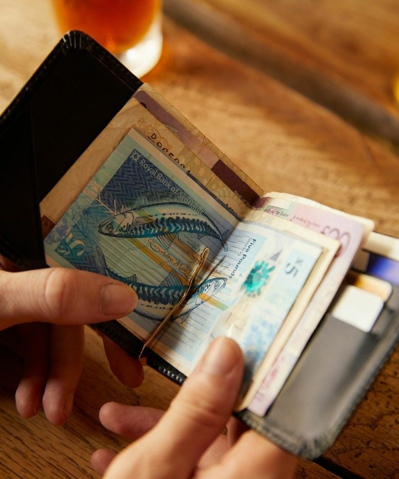 マネークリップ（小銭入れ付） 全9色 ￥36,300（税込）