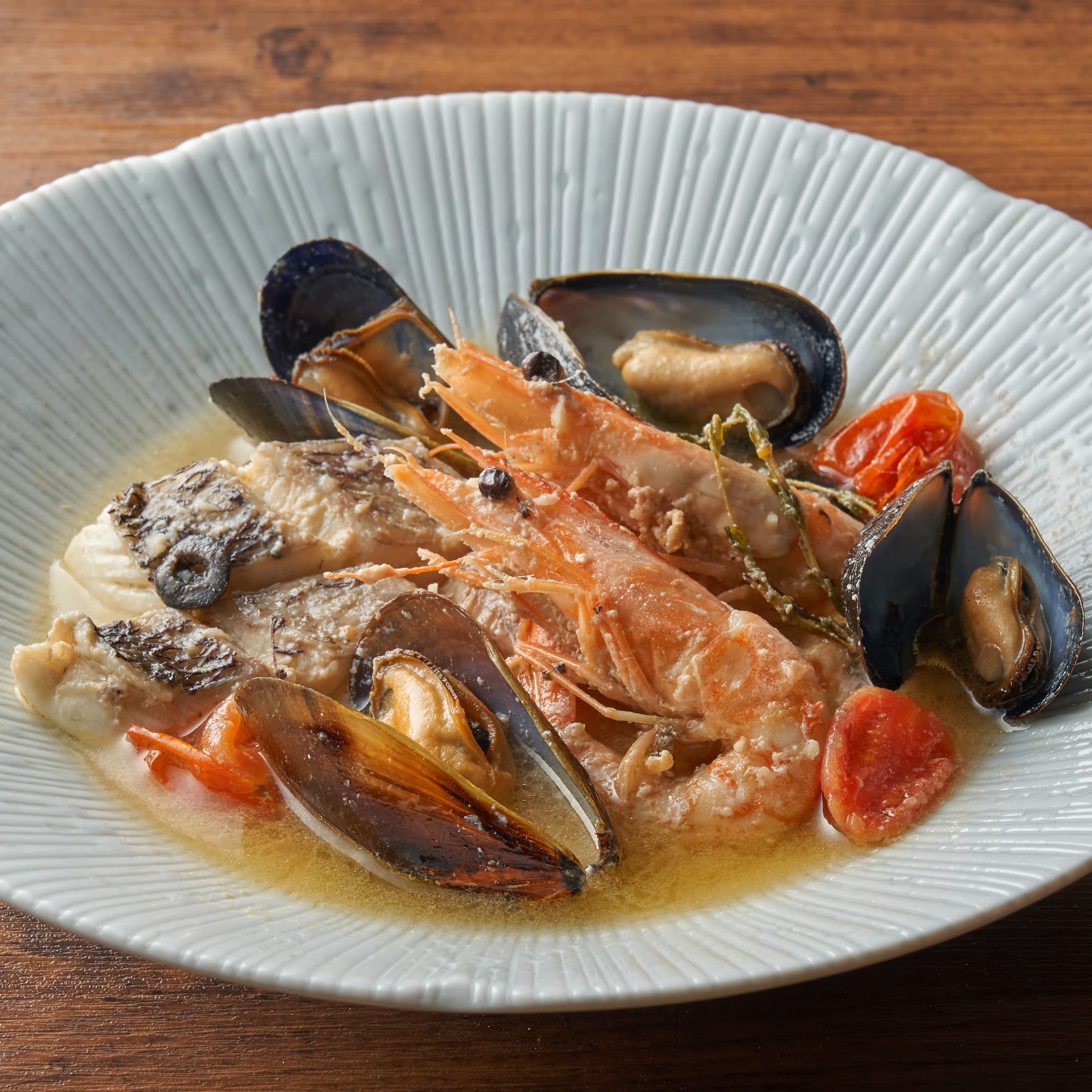 至福の逸品 鮮魚のクラフトビール蒸し