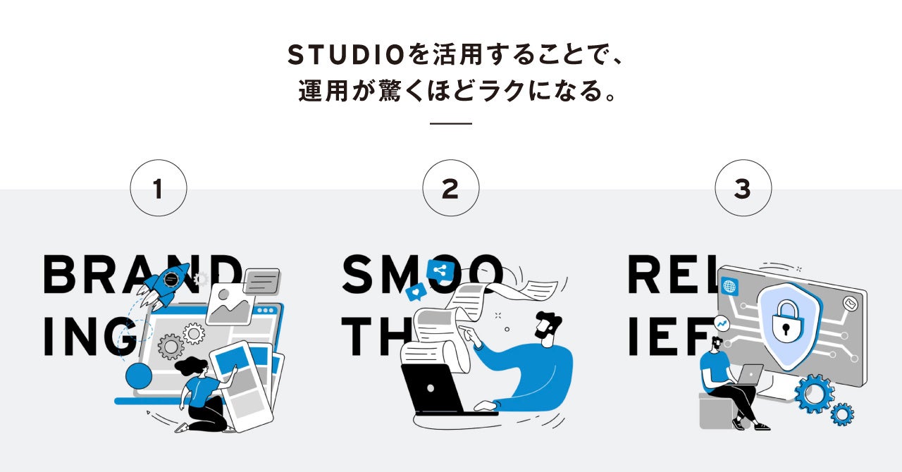 STUDIOで大きく変わる3つのポイント