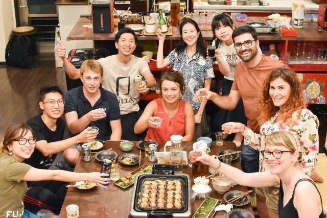 FUJITAYA BnB Bike&Yoga 交流イベント時の様⼦