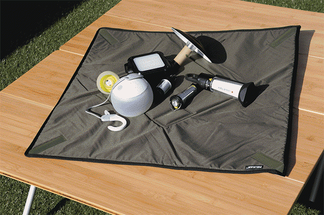 バラバラになりがちなキャンプギアの取りまとめにも！