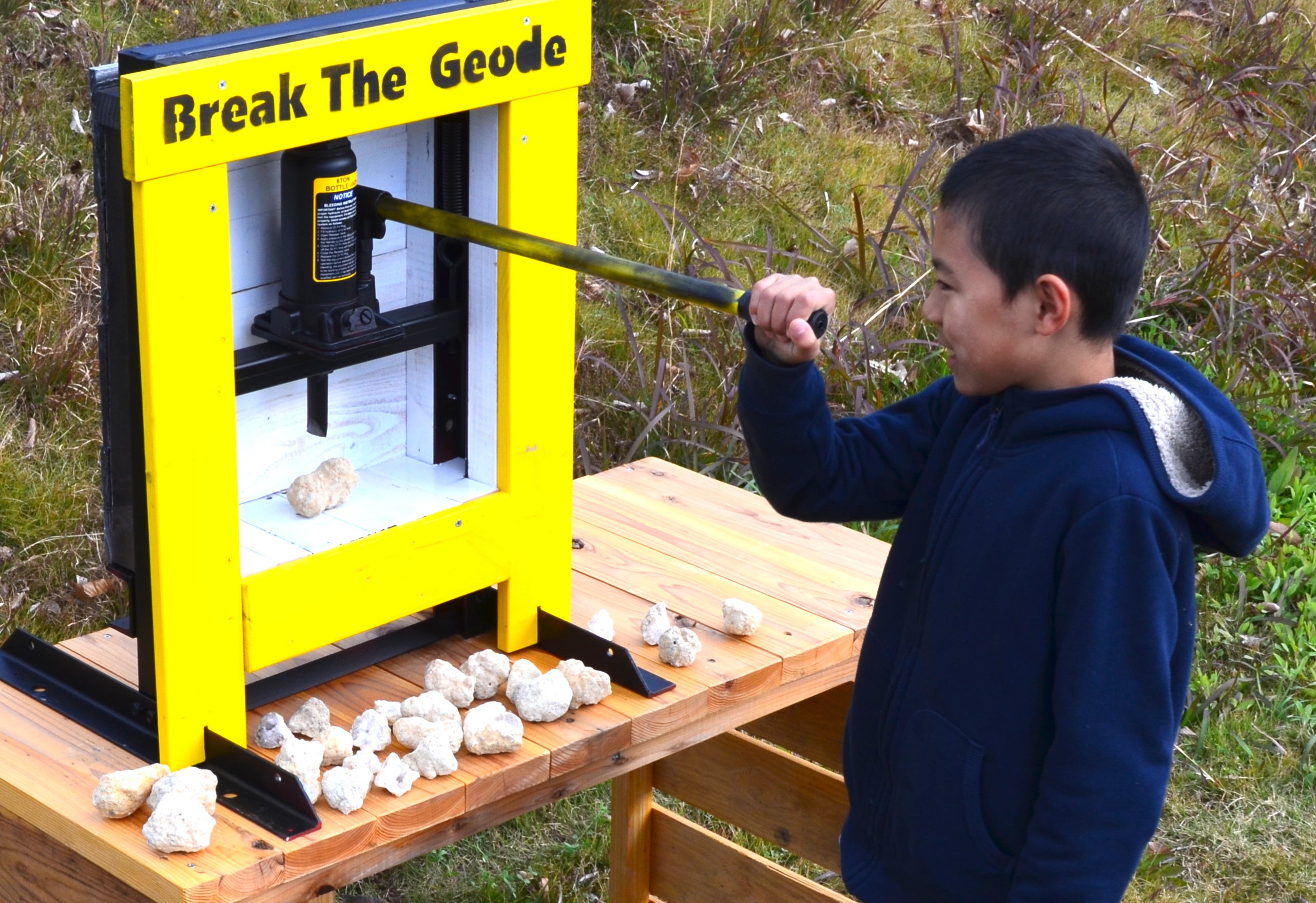 ジオード割り体験