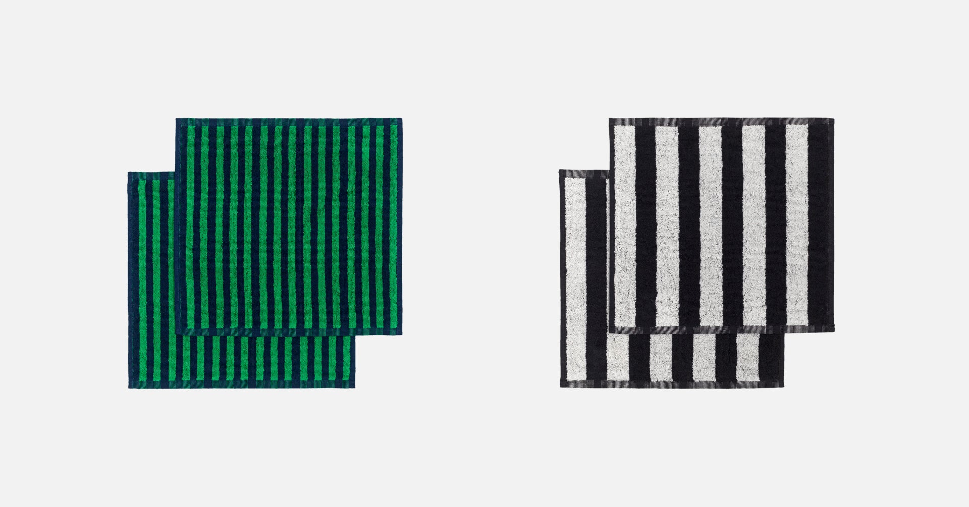 ＊柄はアソート（オンラインでは画像右の柄のみ販売）。各2,420円（30 x 30cm／2枚セット）