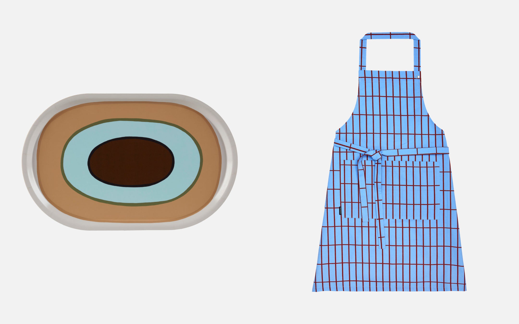 (左) トレイ 9,900円 (右)エプロン 8,250円