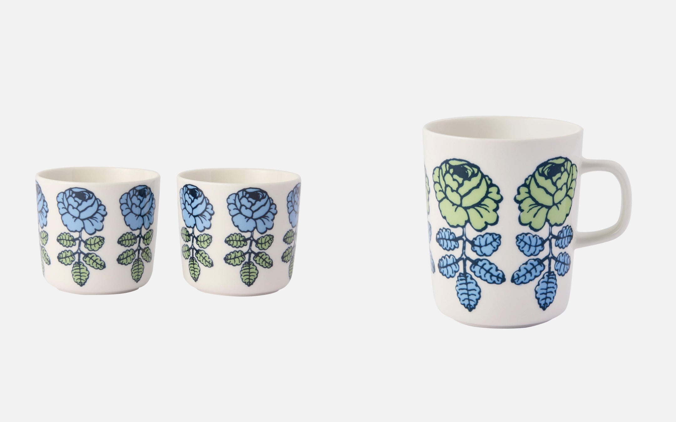 (左)コーヒーカップセット 6,600円 (右) マグカップ 3,630円 