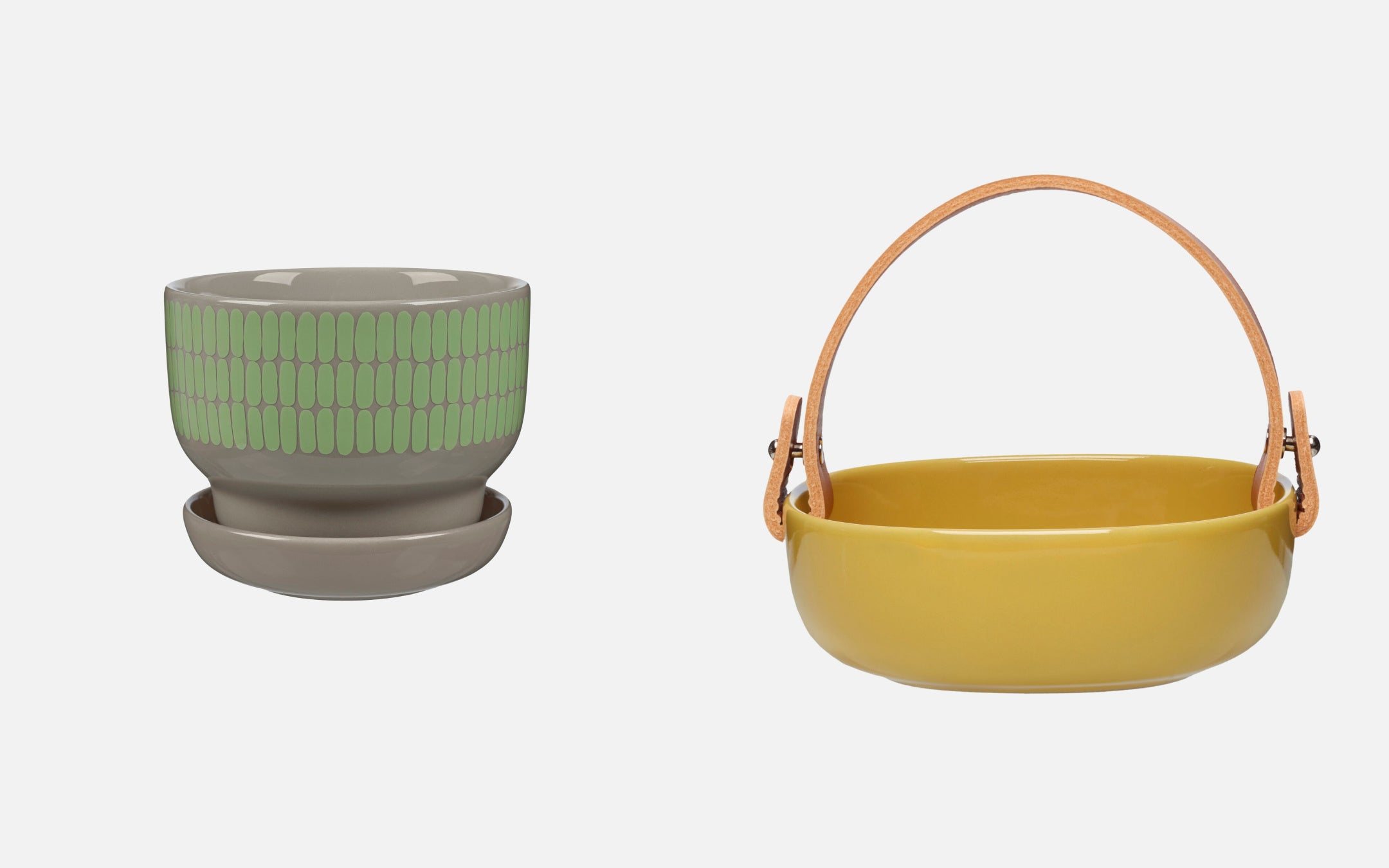 (左)フラワーポット 8,800円 (右) セービングディッシュ 9,350円 