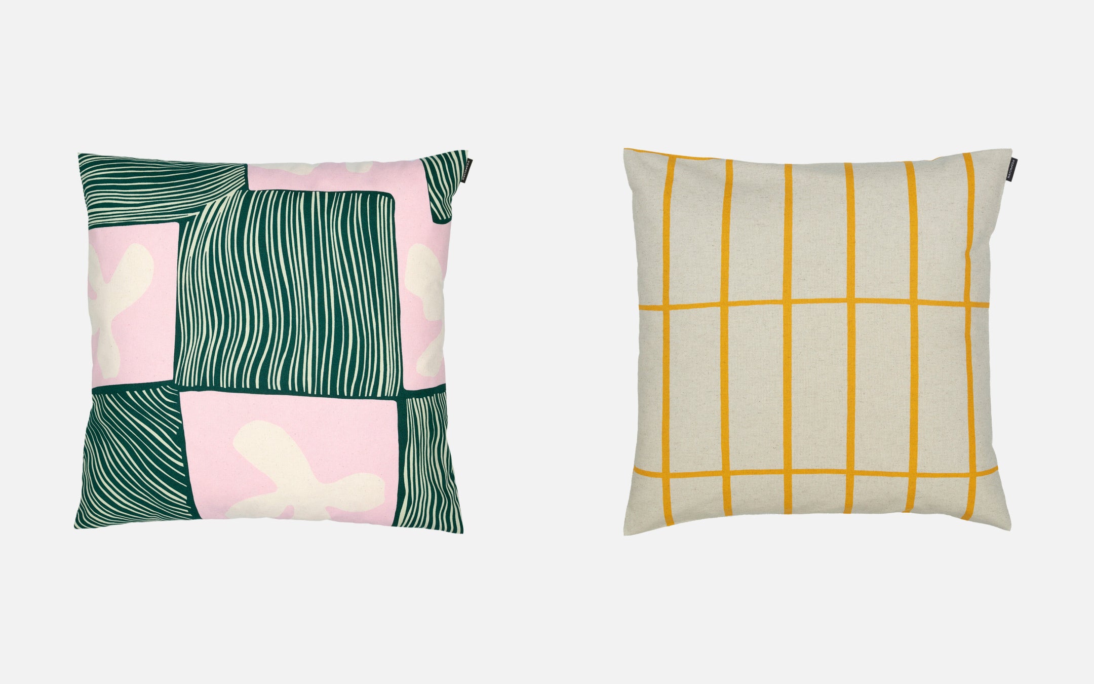 (左)クッションカバー 6,600円 (右) クッションカバー 6,600円 