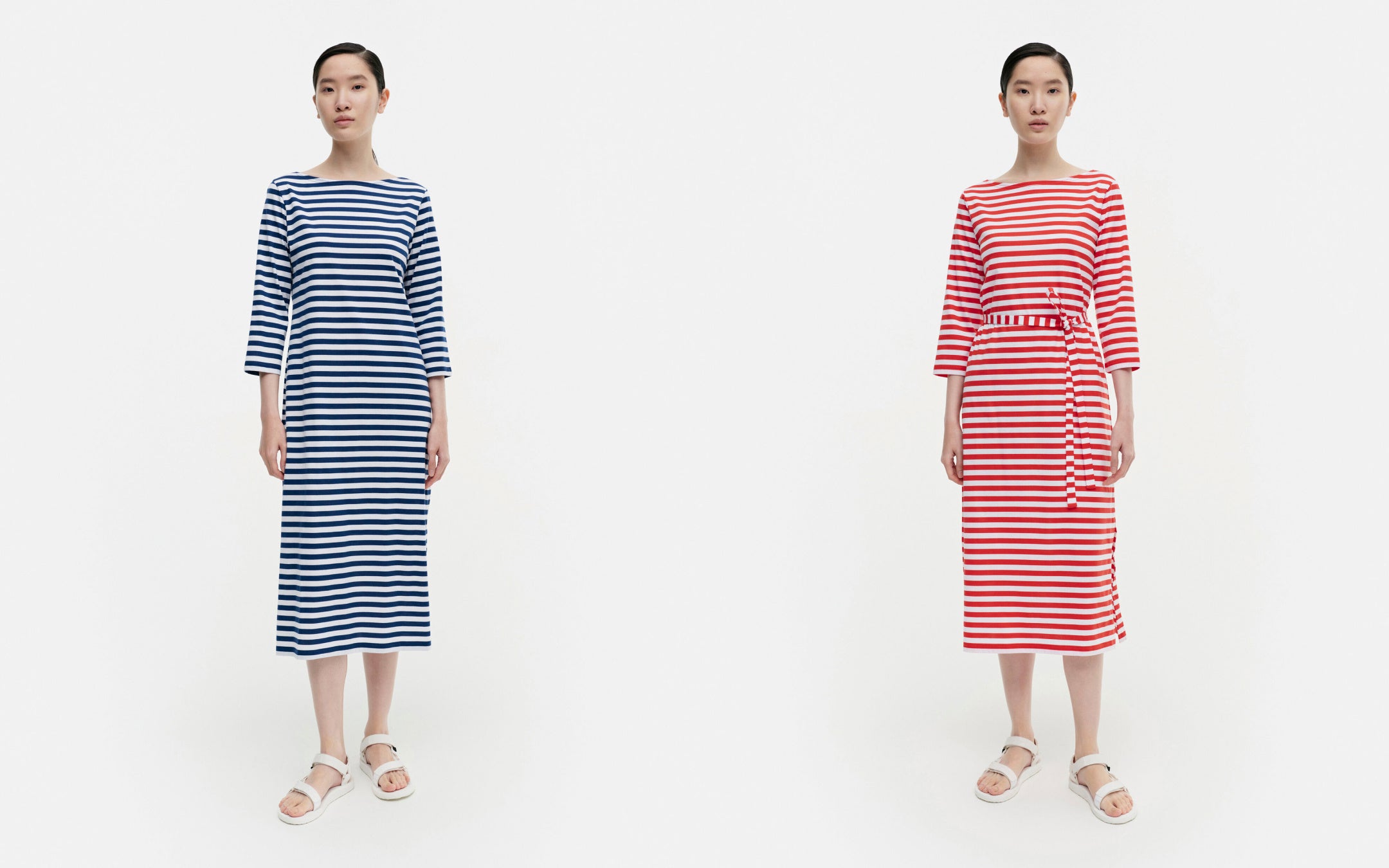 (左) ワンピース ￥34,100 (右) ワンピース ￥34,100