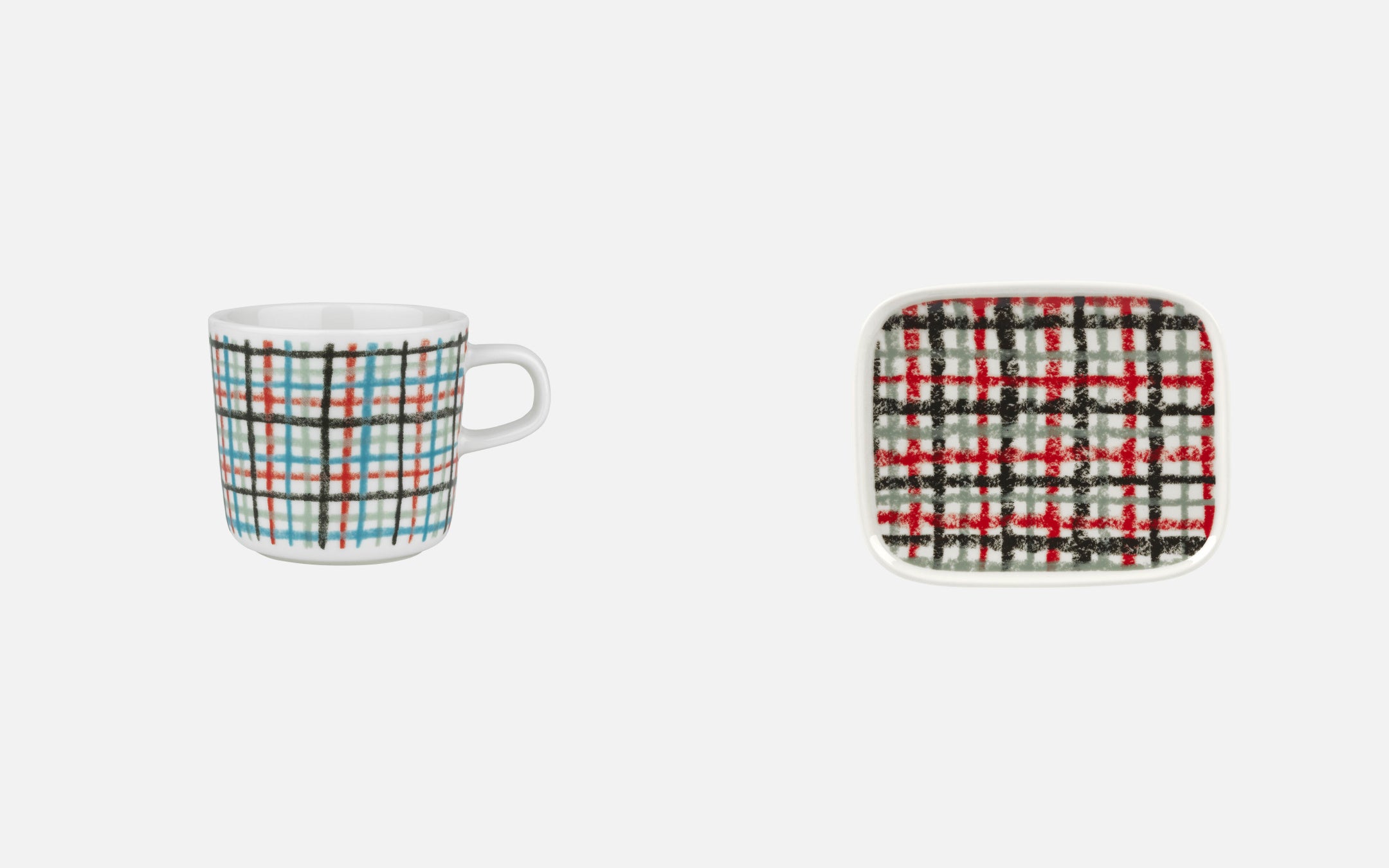 (左) Urdimbre 2dl マグカップ ￥3,300 (右) Urdimbre プレート ￥3,630