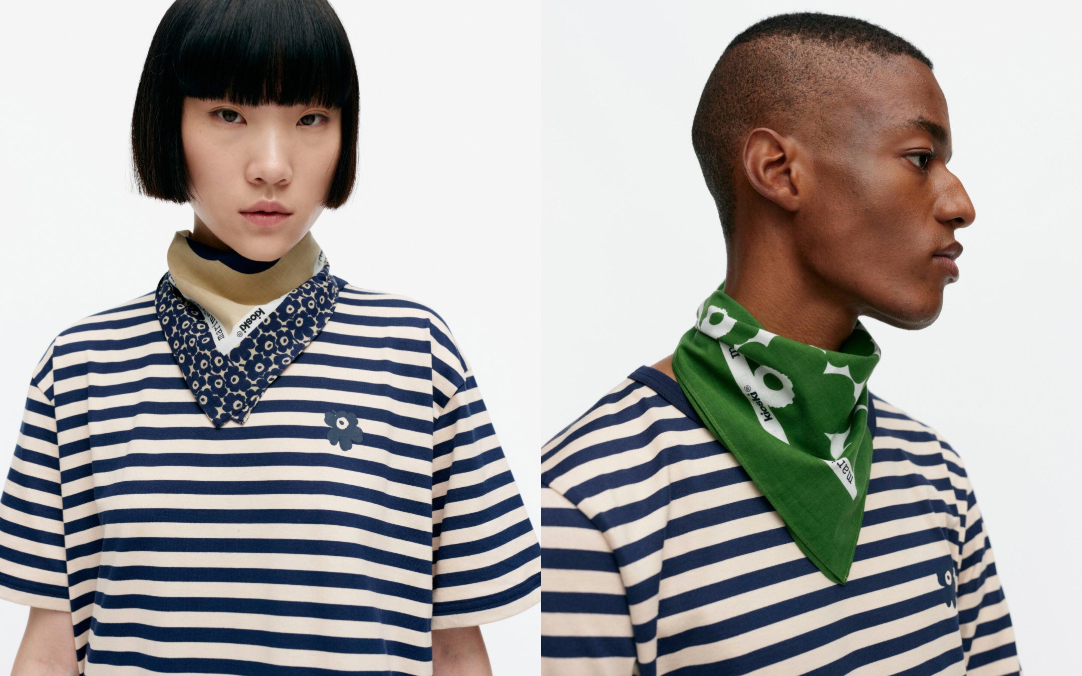 (左) Unikko スカーフ ￥7,920 (右) Unikko スカーフ ￥7,920