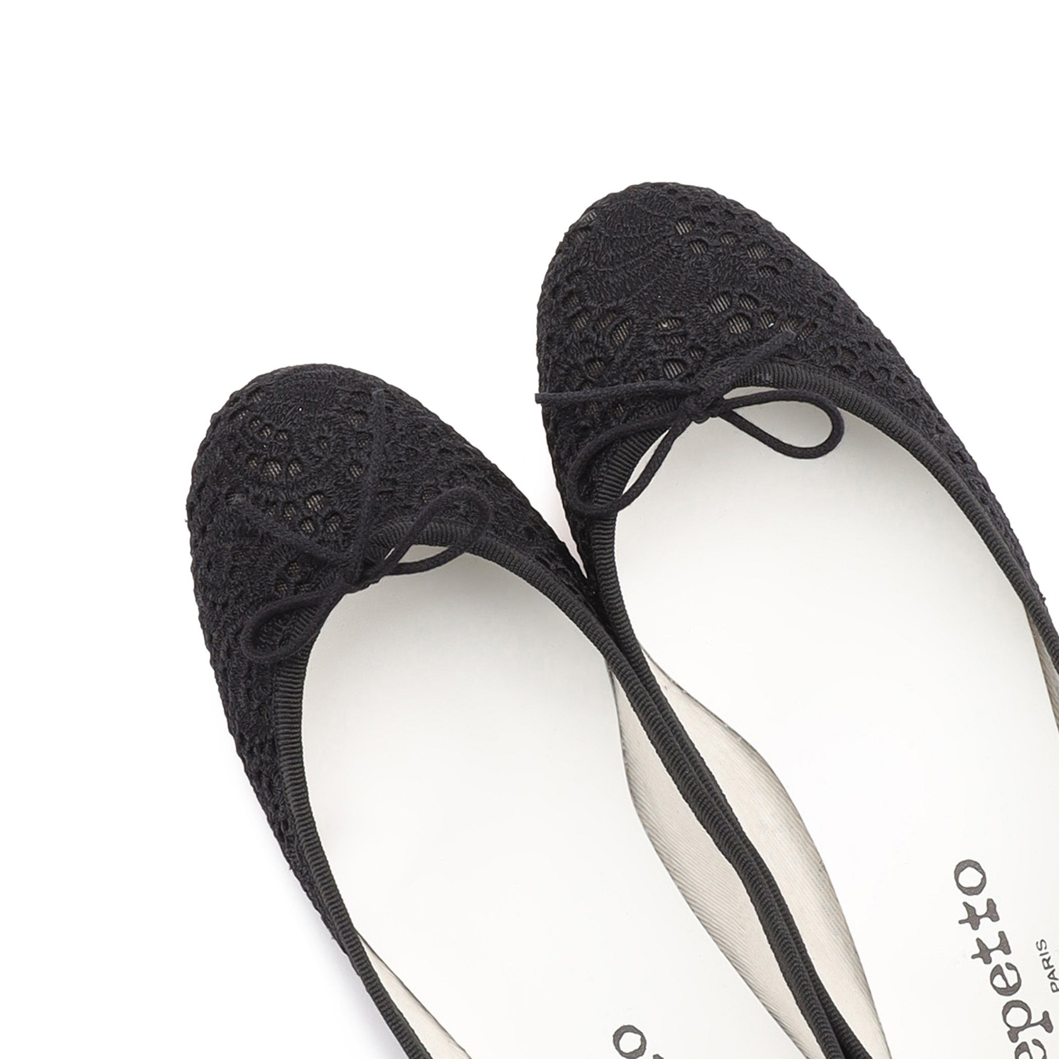 Flower Lace Ballerinas Black ￥39,600(tax in)