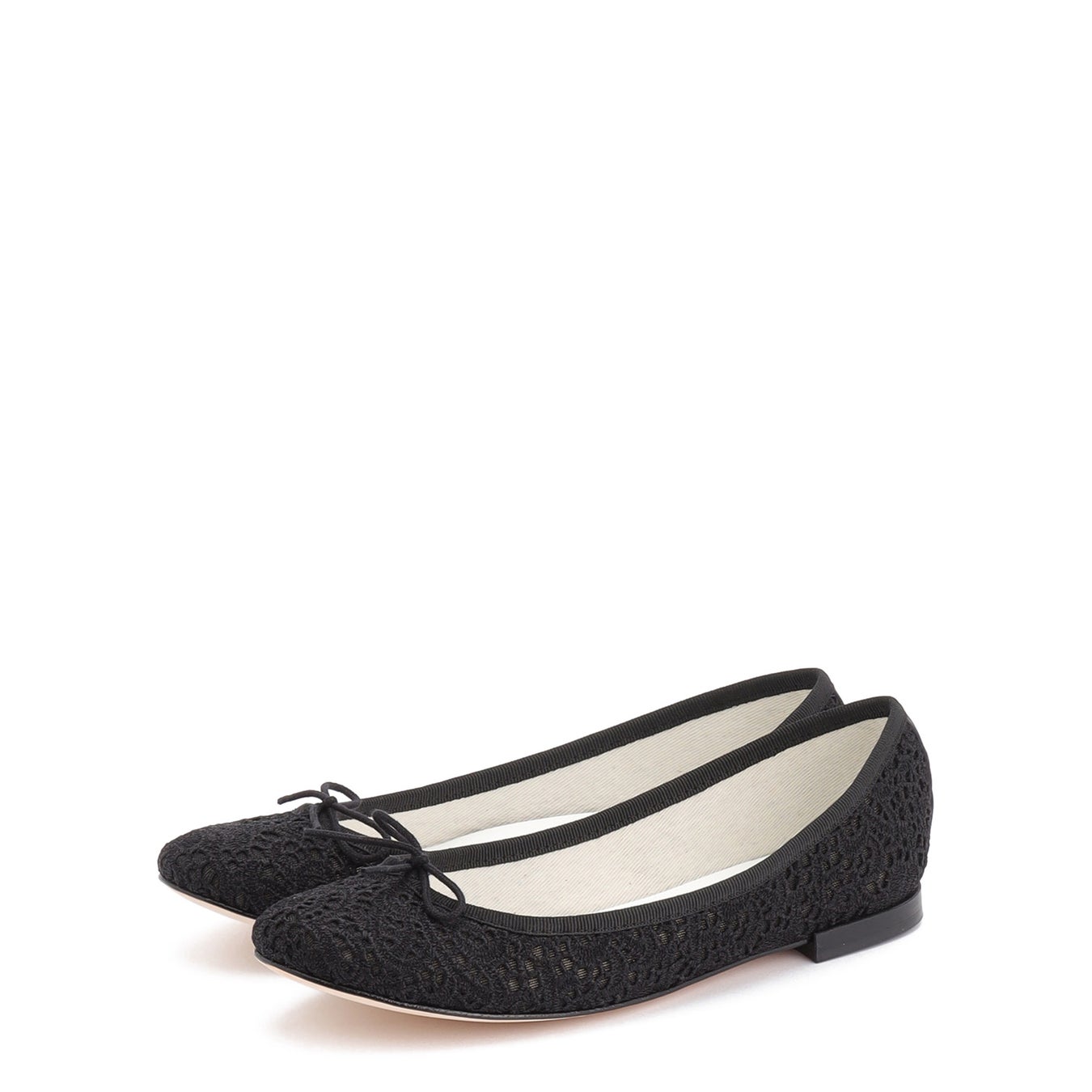 Flower Lace Ballerinas Black ¥39,600(tax in)