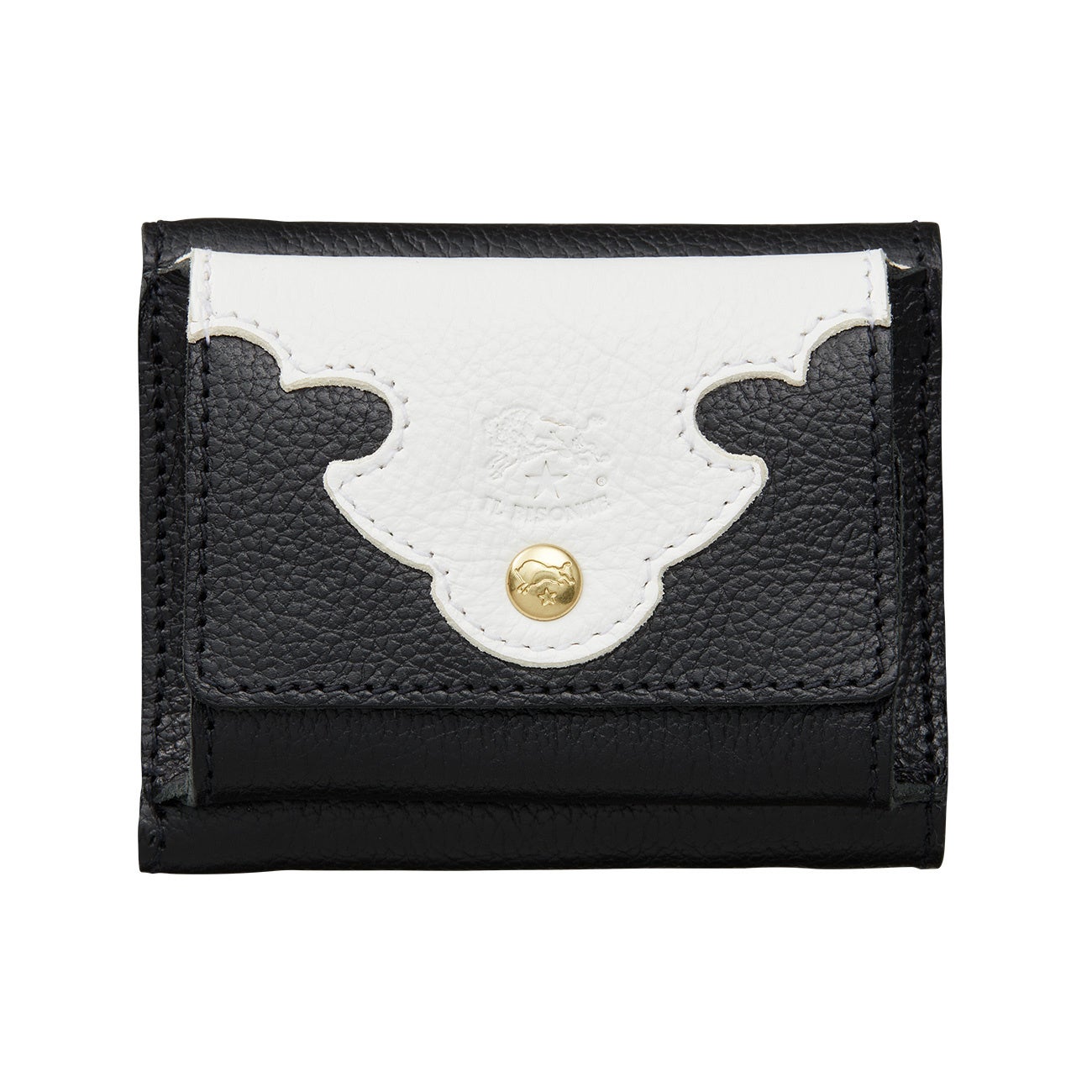 希少　イルビゾンテ　シティウエスタン　ブラック ホワイト　コンパクトウォレット 希少 イルビゾンテ シティウエスタン ブラック ホワイト