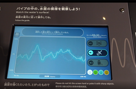 「アクア・ウェーブ」操作画面
