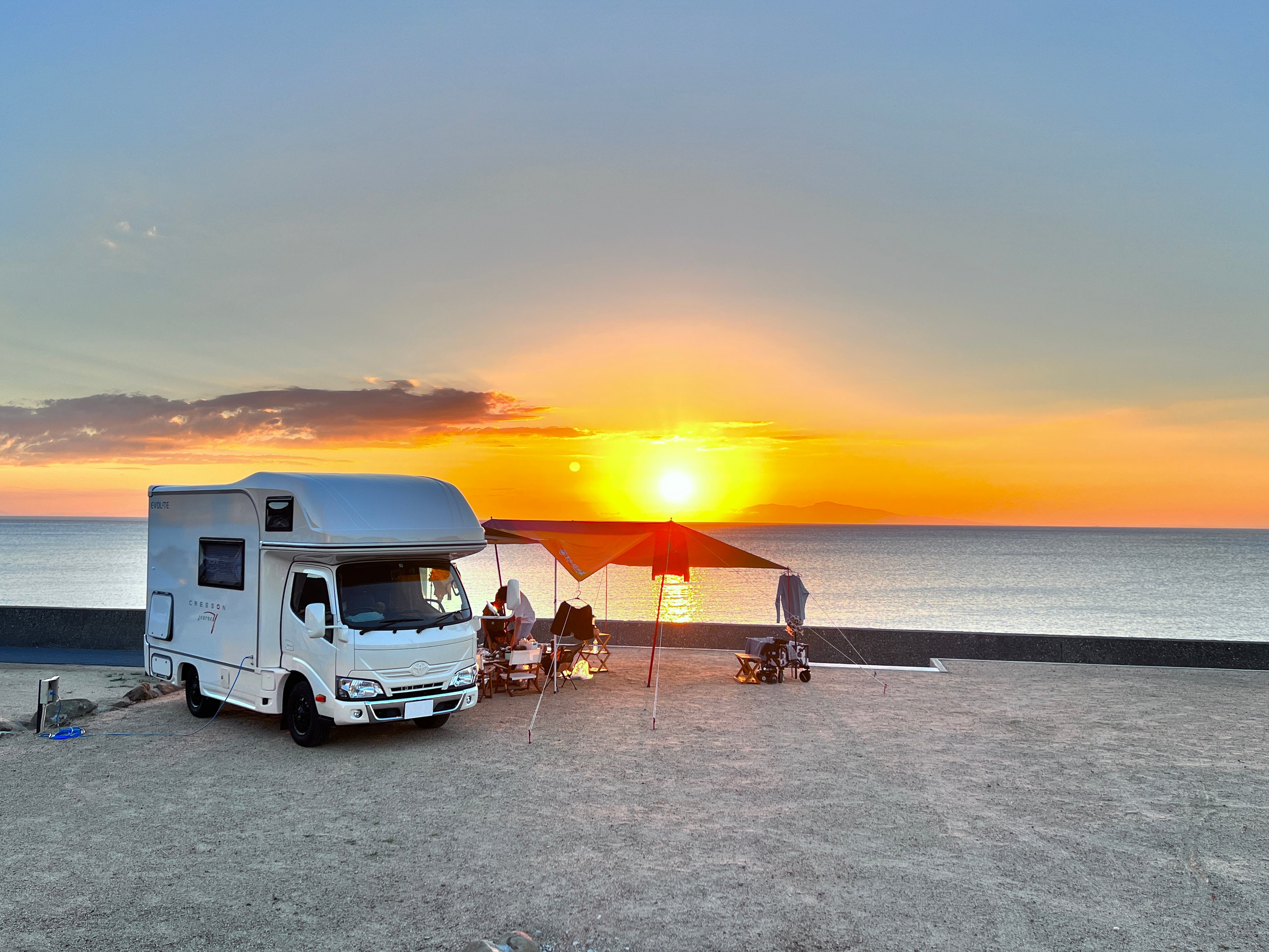 「淡路島西海岸オートキャンプ場　RVパーク」現地の様子