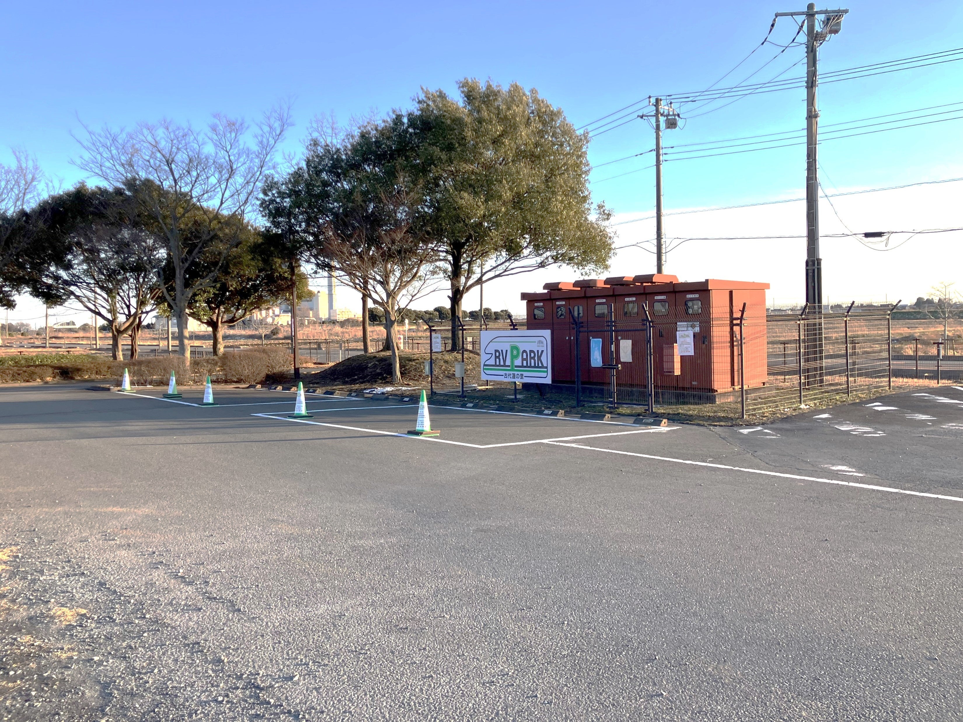 「RVパーク 古代蓮の里」現地の様子