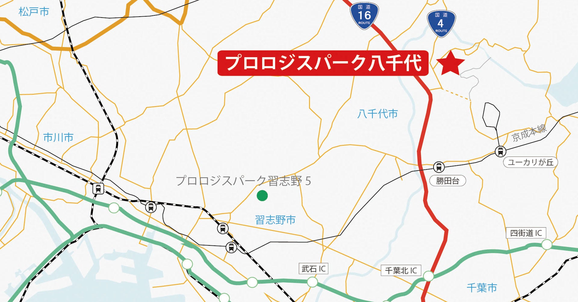 「プロロジスパーク八千代1」立地