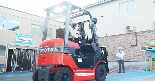 JCフォークリフト研修風景