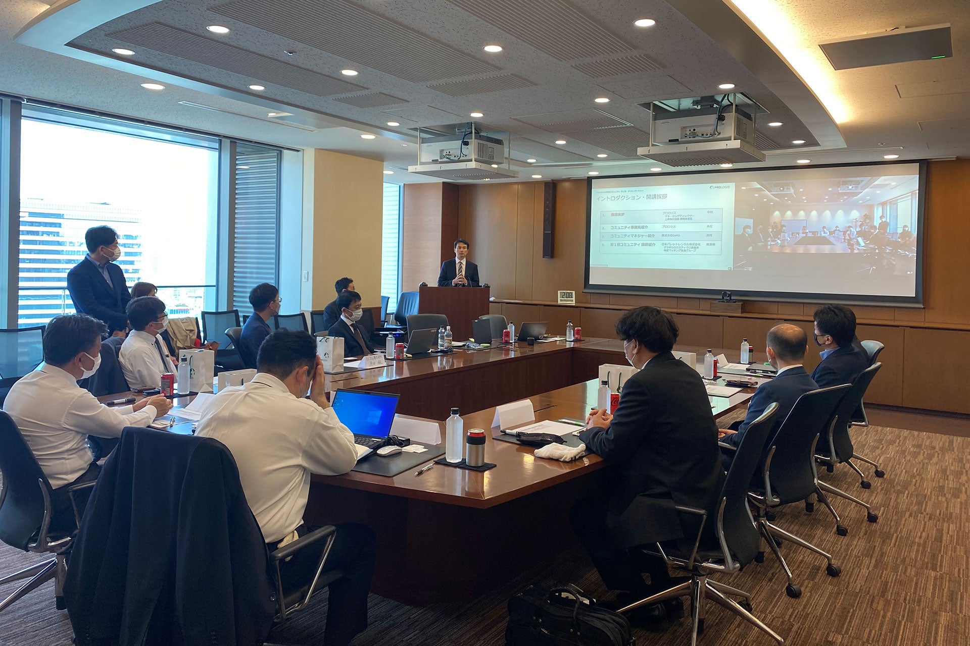 第1期参加企業のうち4組が実際に共同輸送を検討中　（2022年開催時の様子）