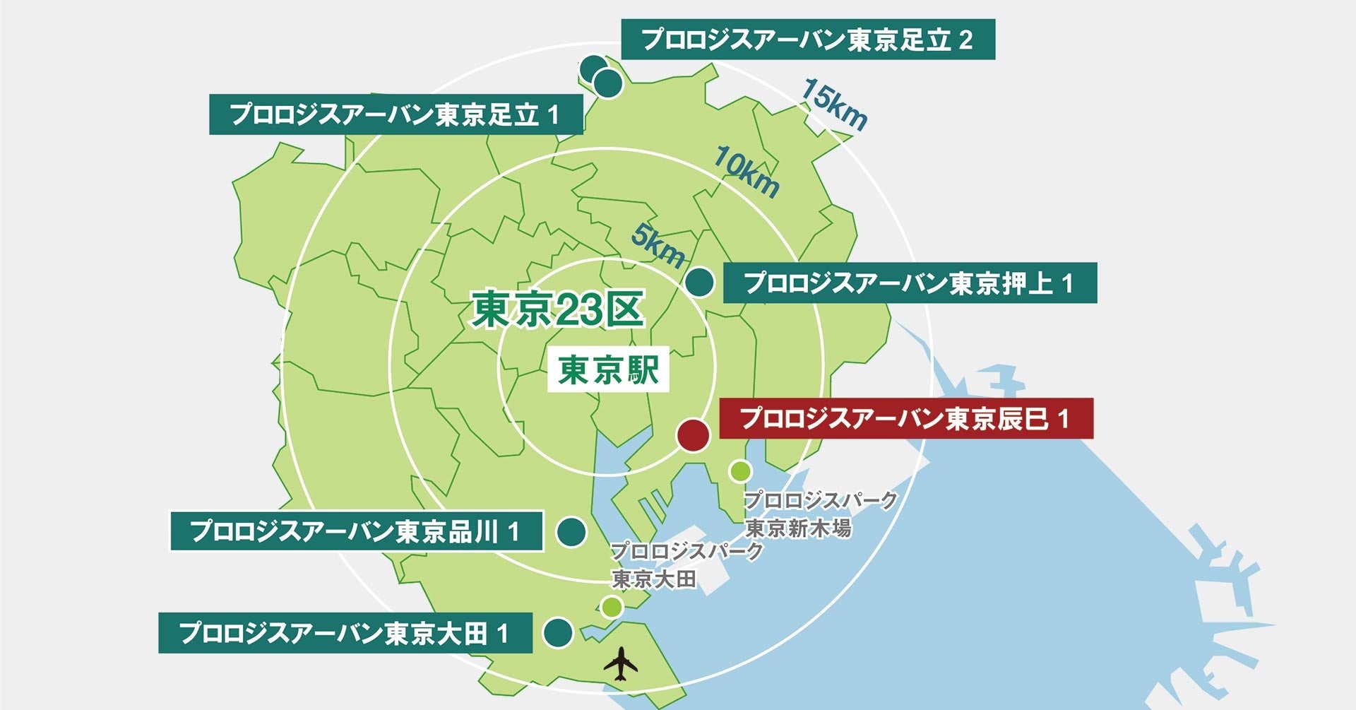 「プロロジスアーバン」の展開（2022年8月現在）