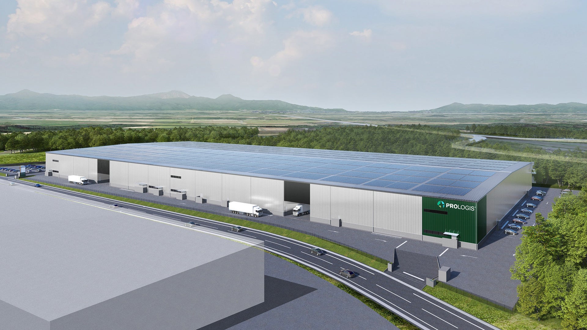 「プロロジスパーク北上金ケ崎」完成予想パース