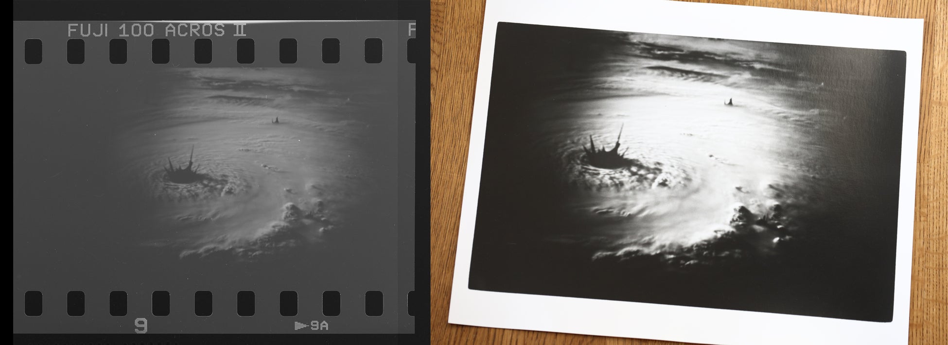 左:フィルム 右:プリント