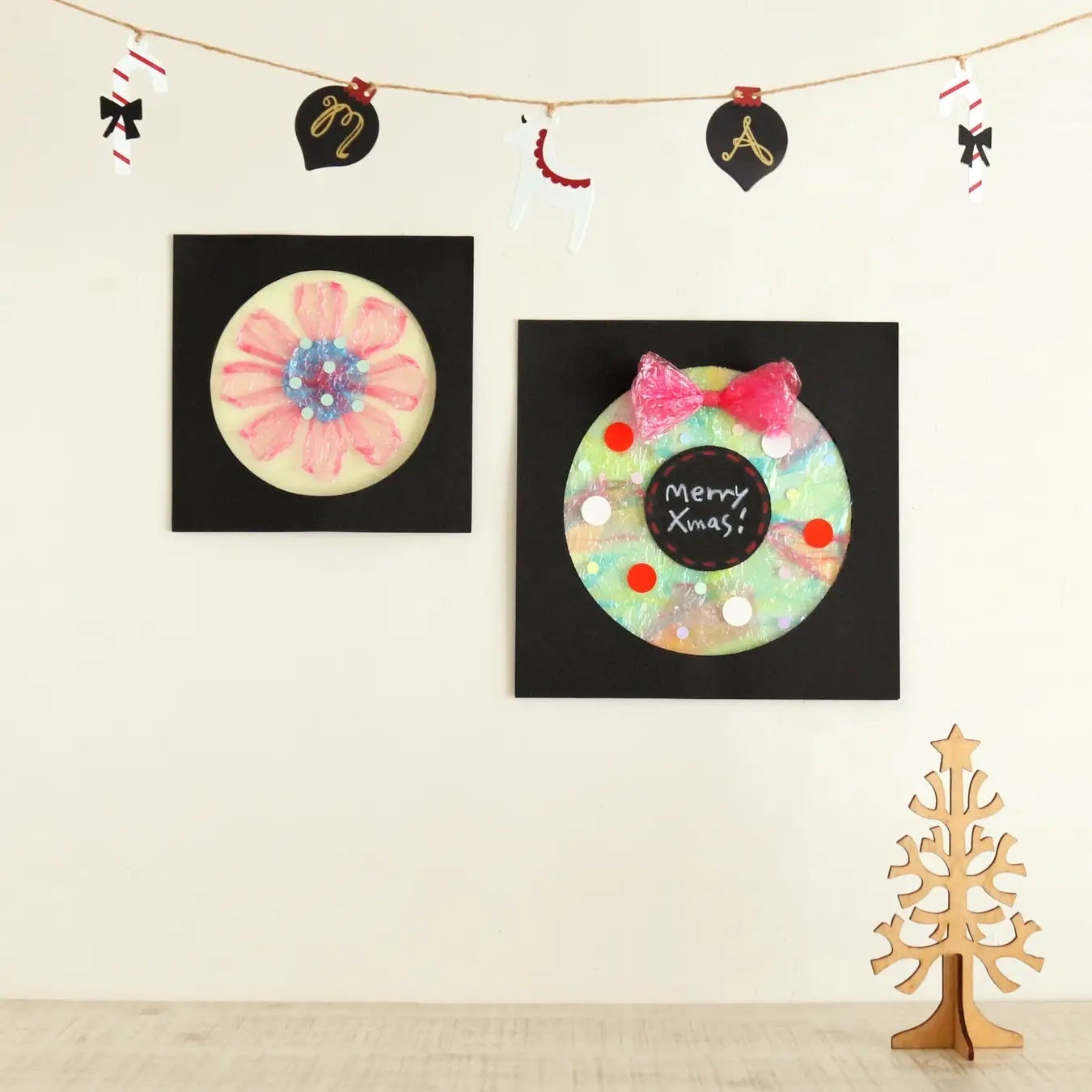 ステンドグラス風オーナメント