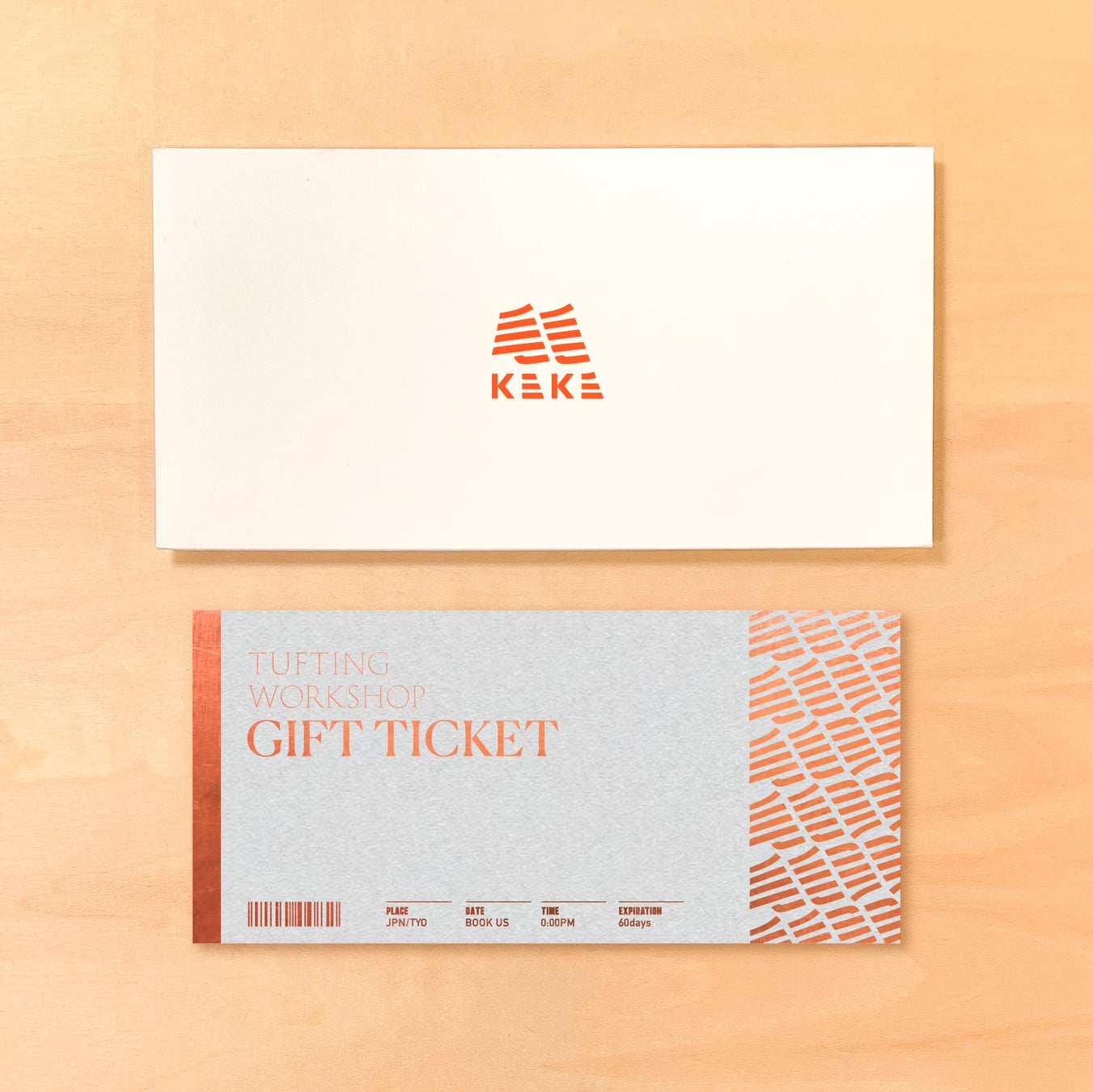 KEKEクリスマスギフトチケット 表・封筒
