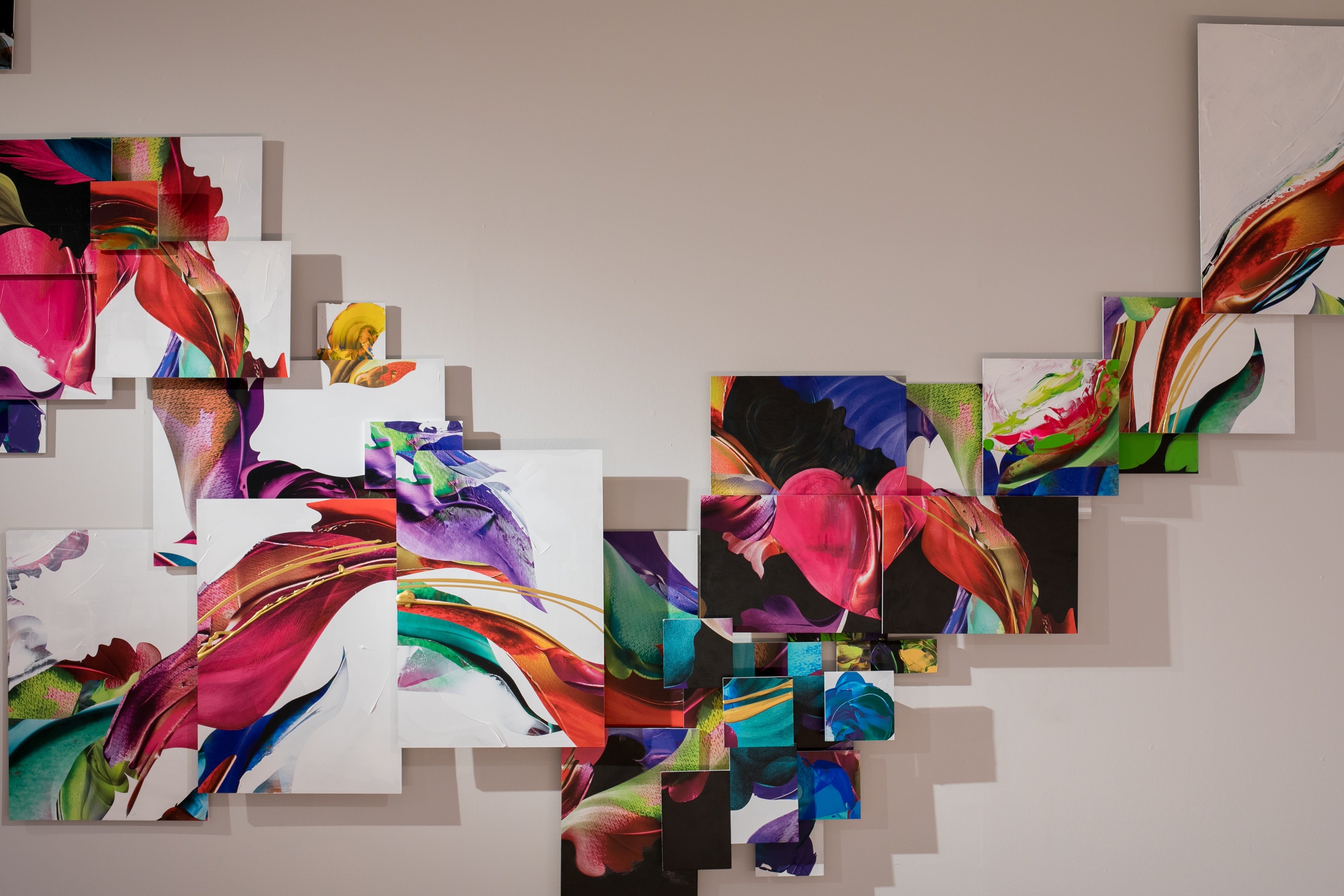 壁画コラージュ／牧かほり