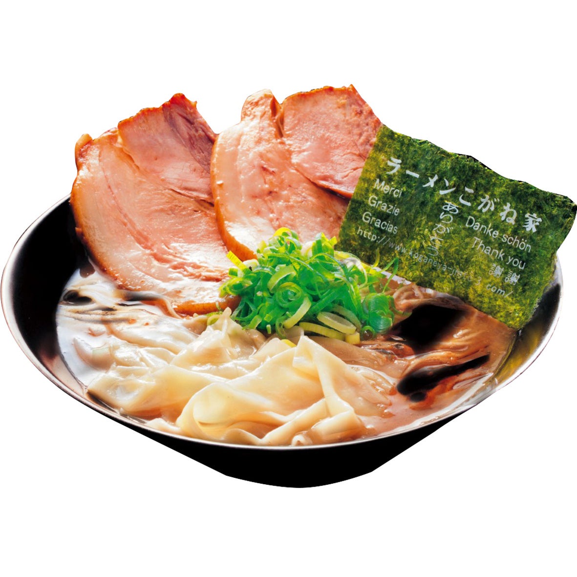 ラーメンこがね家　冬季限定熟成とんこつガチ盛りワンタン麺