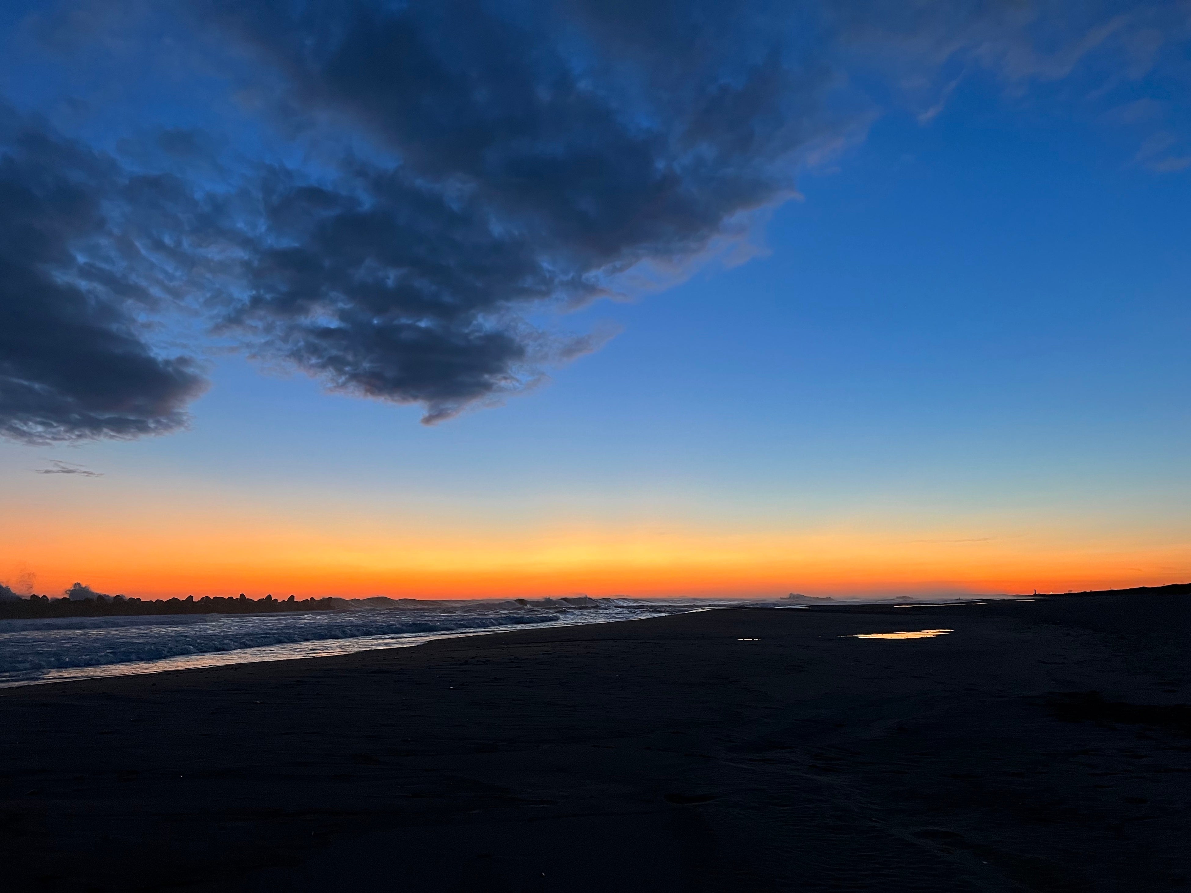 遠州の日本三大砂丘”中田島砂丘”の夕焼け
